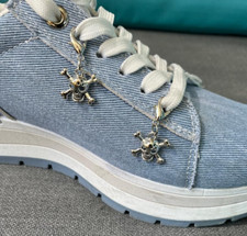 Pimp Dein Schuh, Schuhschmuck , Schuh - Charms Herz Totenkopf  2 Stück