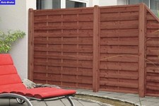 Zaun Dichtzaun Lamellenzaun Flechtzaun Zäune Holzschutz Öl-Lasur bangkirai 