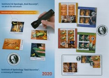 Rumänien 2020 Racovita,Speläologie,Höhlenbär,Wollnashorn,Stalaktiten Mi.7715-18