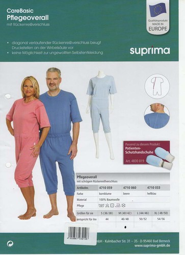 Suprima pflegeoverall zur - suprima,