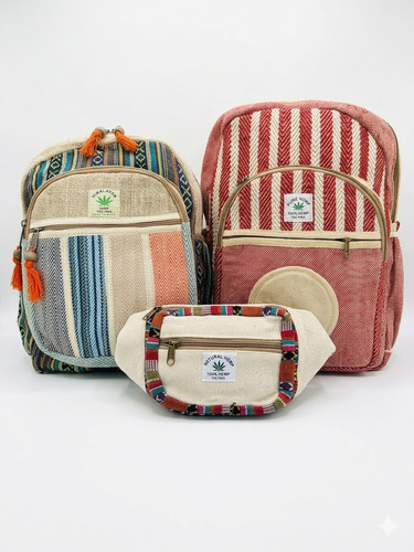 3er set hanfrucksack 45 - set,