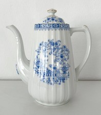 Seltmann Weiden Porzellan große Kaffeekanne 1,8 Liter  Dorothea China Blau