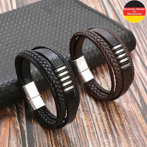 Herren leder armband cm - leder,