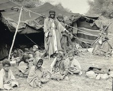Beduinenzelt Palästina C1900 Foto Stereo Vintage Argentique