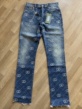 Gucci Crystal GG Jeans • NEU