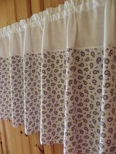 Scheibengardinen 2 hübsche aus Baumwolle