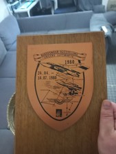 Bundeswehr Austellung Holzschild Luftwaffe 1980 Alt Guter Zustand
