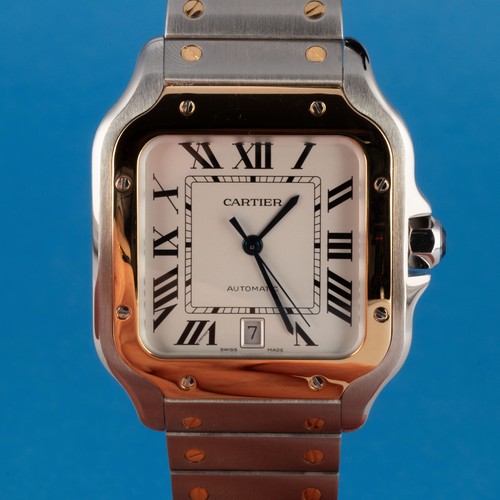 Cartier santos stahl gold - gold, lm