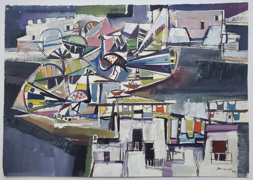 Gemälde aquarell landschaft - gemälde,