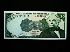 Venezuela  20 Bolivares  1990