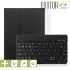 Schutzhülle + Bluetooth Tastatur, Schutzfolie SCHWARZ Apple iPad 2017/2018 [5/6]