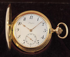 LONGINES  seltene Minutenrepetition Taschenuhr in 14ct Gold  inkl.Etui ca 1900
