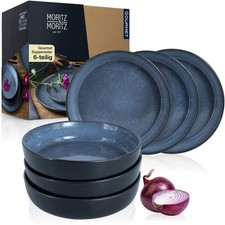 Suppenteller Set Tafelservice Geschirrset 6-teilig Tellerset 6 Personen Suppe