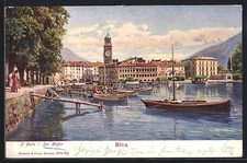Ansichtskarte Riva, Il Porto, Hafenpartie, Boote 