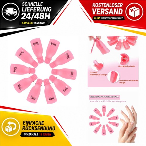 Nagellackentferner clips - nagellackentferner-clips, 10