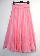 Lagenlook Damen 100% Baumwolle 1/2 Gefüttert Langer Rock 12 Farben One Größe :