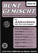 Akkordeon Noten : Bunt