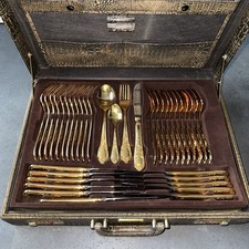 Nivella Solingen Besteckkoffer 72tlg Hartvergoldet