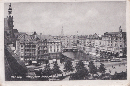 Deutsches reich hamburg - ak,