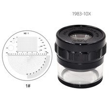 Original PEAK Scale Loupe 10X Tragbare Lupe 1983-10X mit No.1 Skala