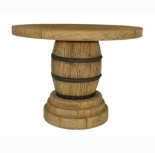 Weinfass Tisch Dekoration Holz Optik Stehtisch Gastronomie Rustikal Weinkeller