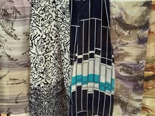 Stoffreste Chiffon ähnlich 8 Teile, Maße: 67-101cm