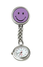 Schwestern uhr smiley - schwestern-uhr, lila