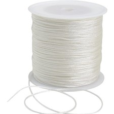 Weiße Nylonschnur Satinschnur