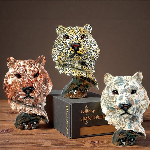 Leopard skulptur deko figur - deko,