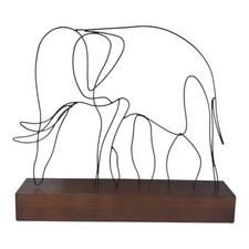 XL Elefant aus Draht auf