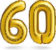 Zahlenballons Gold 40cm