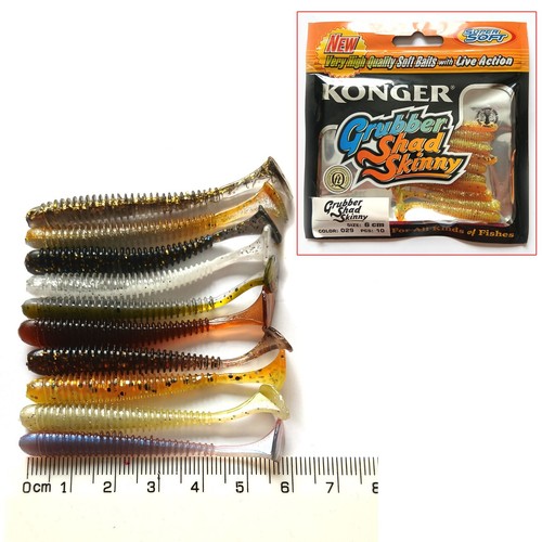 Drop shot soft lures - shot, 6cm