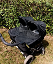 Emmaljunga Zwillings kinderwagen Double Viking, mit viel Zubehör 