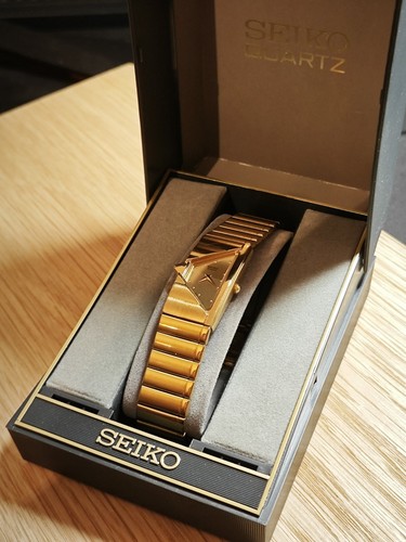 Seiko gold tank - tank, halfmoon