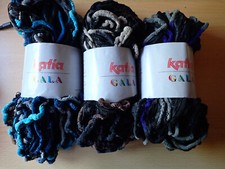 Schal Wolle - Katia Gala- Rüschengarn - 100g Knäuel = 1 Schal - Farbverlauf