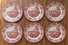 Speiseteller British Anchor Old Country Castles rot Ironstone 25,5cm NEUWERTIG