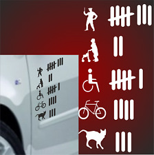 30x15cm Abschussliste Strichliste Aufkleber Shocker Auto LKW Tuning DUB OEM JDM 