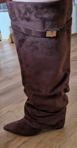 Stiefel damen neu braun mit - 43,