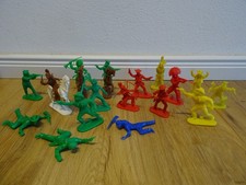 Konvolut einfarbige Figuren Jean Höfler W. Germany Indianer Cowboys 70er Jahre