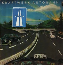 LP Kraftwerk Autobahn 1ST GERMAN PRESSING, ALL BLUE PHILIPS LABELS Kling Kla