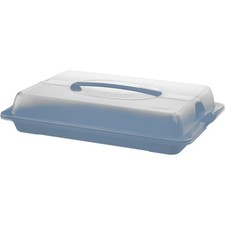 Partybutler Kuchenbox Vorratsbox Aufbewahrugsbox Behälter blau 43,5 x 29,5 x 9cm