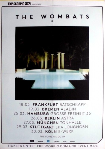 The wombats 2015 plakat - -,