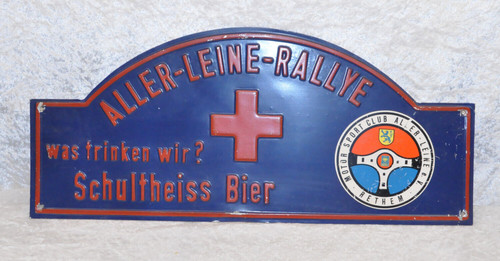 Blechschild geprägt aller - geprägt,