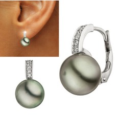 Ohrhänger 585 echt Weißgold