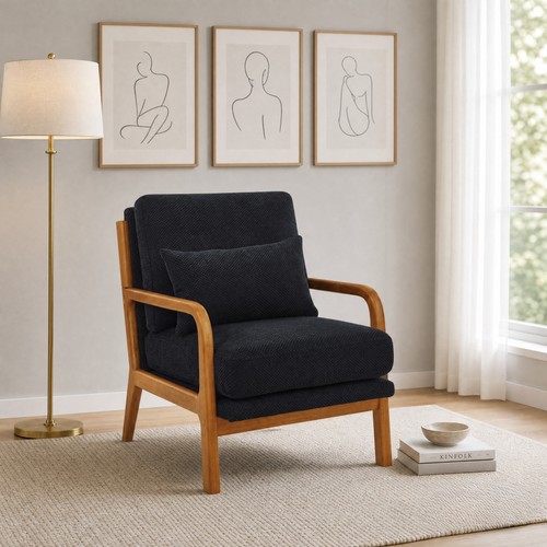 Wooden lounge chair - wooden,