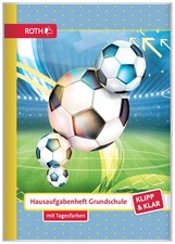 ROTH Hausaufgabenheft Klipp & Klar "Fußball" DIN A5