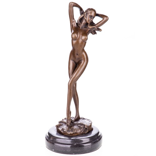 Bronzefigur weiblicher akt - bronzefigur,