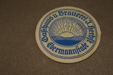 Bierdeckel ,  Gasthaus u. Brauerei J. Herbst , Ebermannstadt
