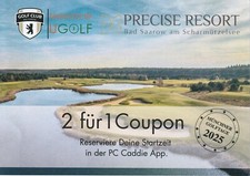 2 für 1 Greenfee Gutschein im