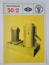DDR Futtermittelpresse 50/2 Fortschritt MS-Erfurt Landtechnik Prospekt